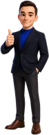 Luca van SEO Capital als 3D-figuur